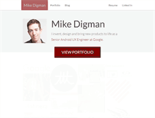 Tablet Screenshot of mdigman.com